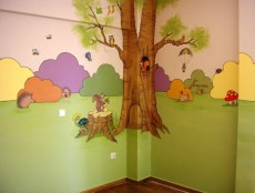 Ζωγραφικη παιδικου δωματιου παιδικες τοιχογραφιες τεχνοτροπιες ζωγραφικη τοιχου