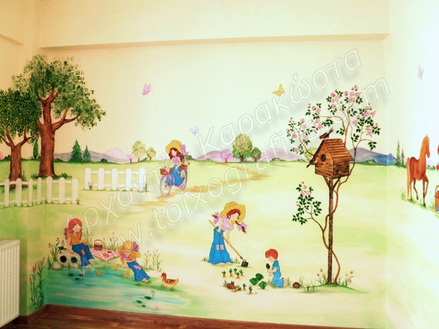 Ζωγραφική παιδικού δωματίου Σάρα Κέη